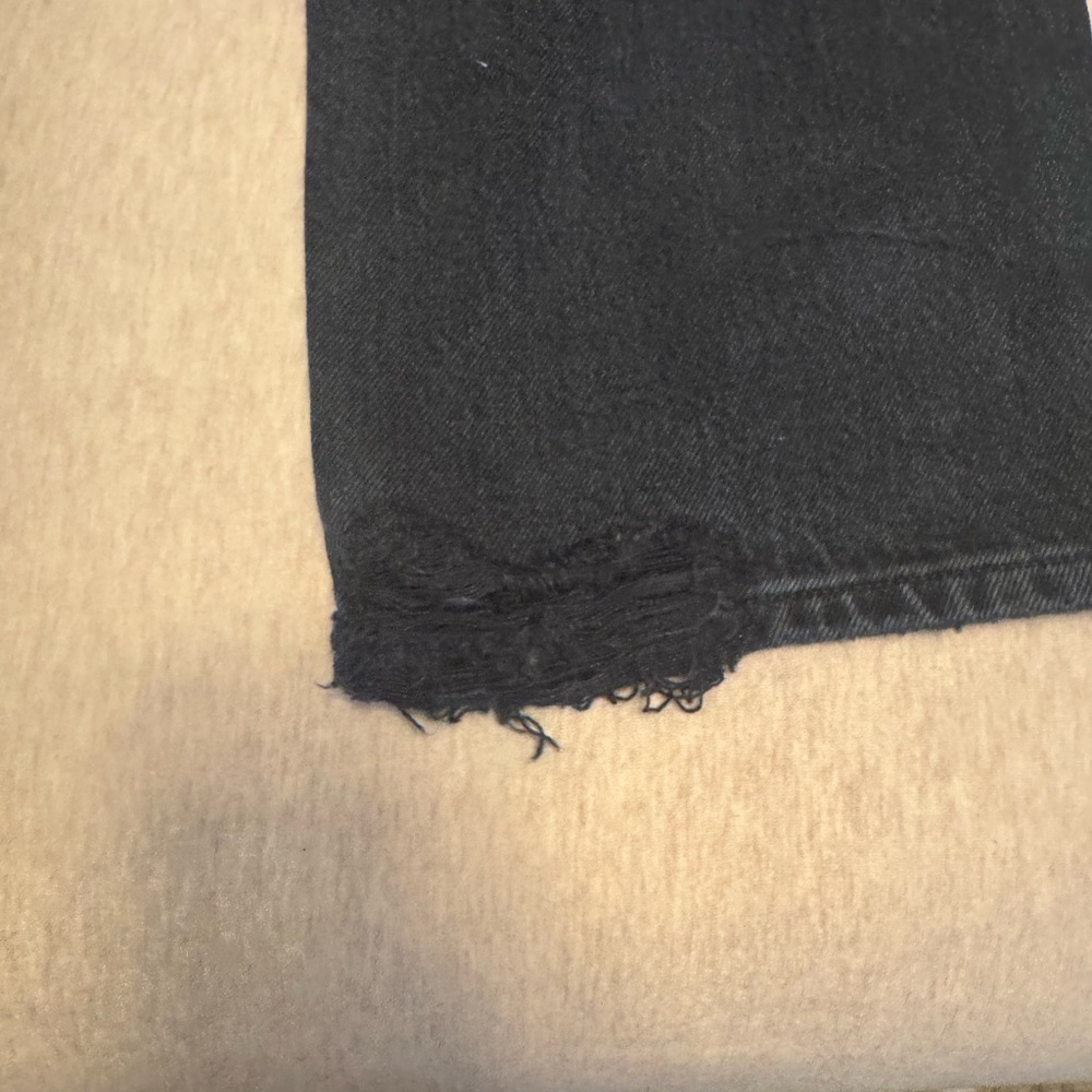NWOT AGOLDE Riley High Rise Straight Crop in Contraband - Picture 10 of 11